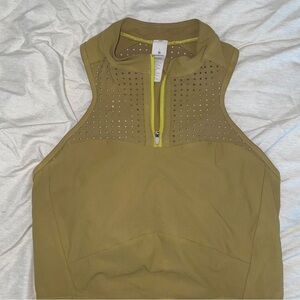 lululemon athletica Khaki and Lime Tank Top